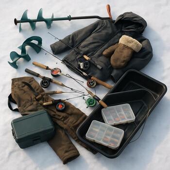 Overpacked ice sled with gear spreading too wide and high